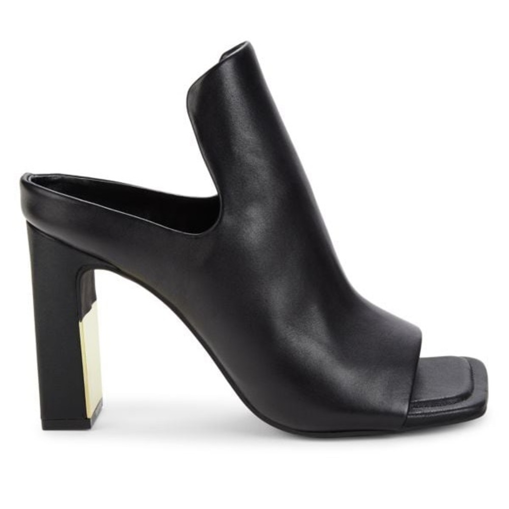 DKNY Leather Mule Sandals